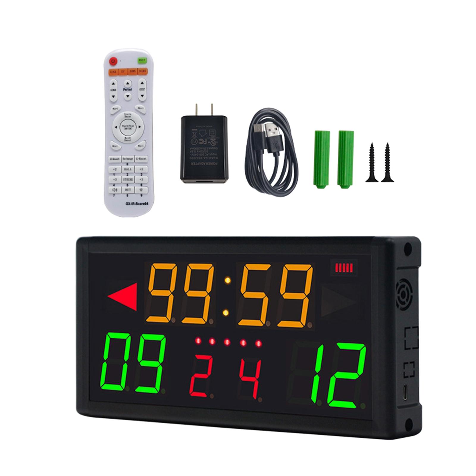 Scoreboard Digital - Marcador Digital con Control Remoto, Pantalla