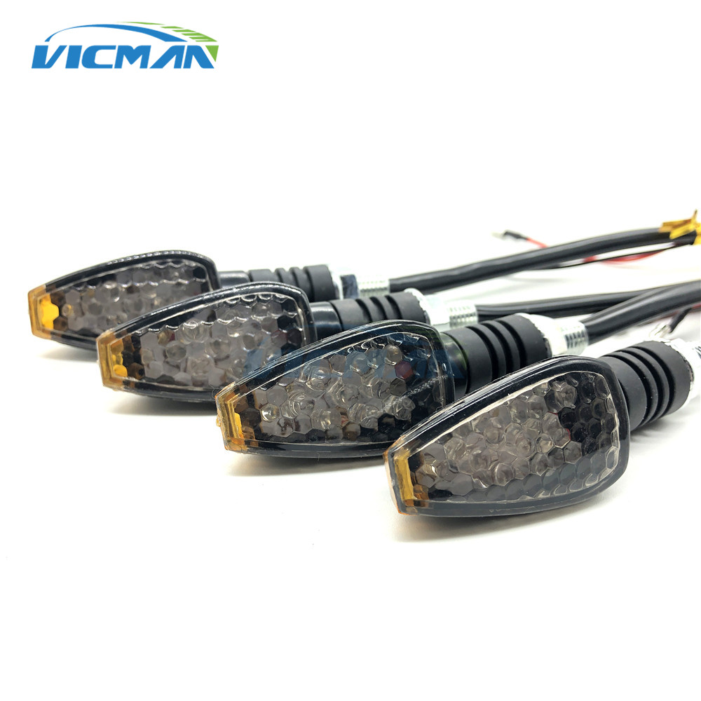 Badminton Flash - Intermitentes LED universales para motocicleta, luces