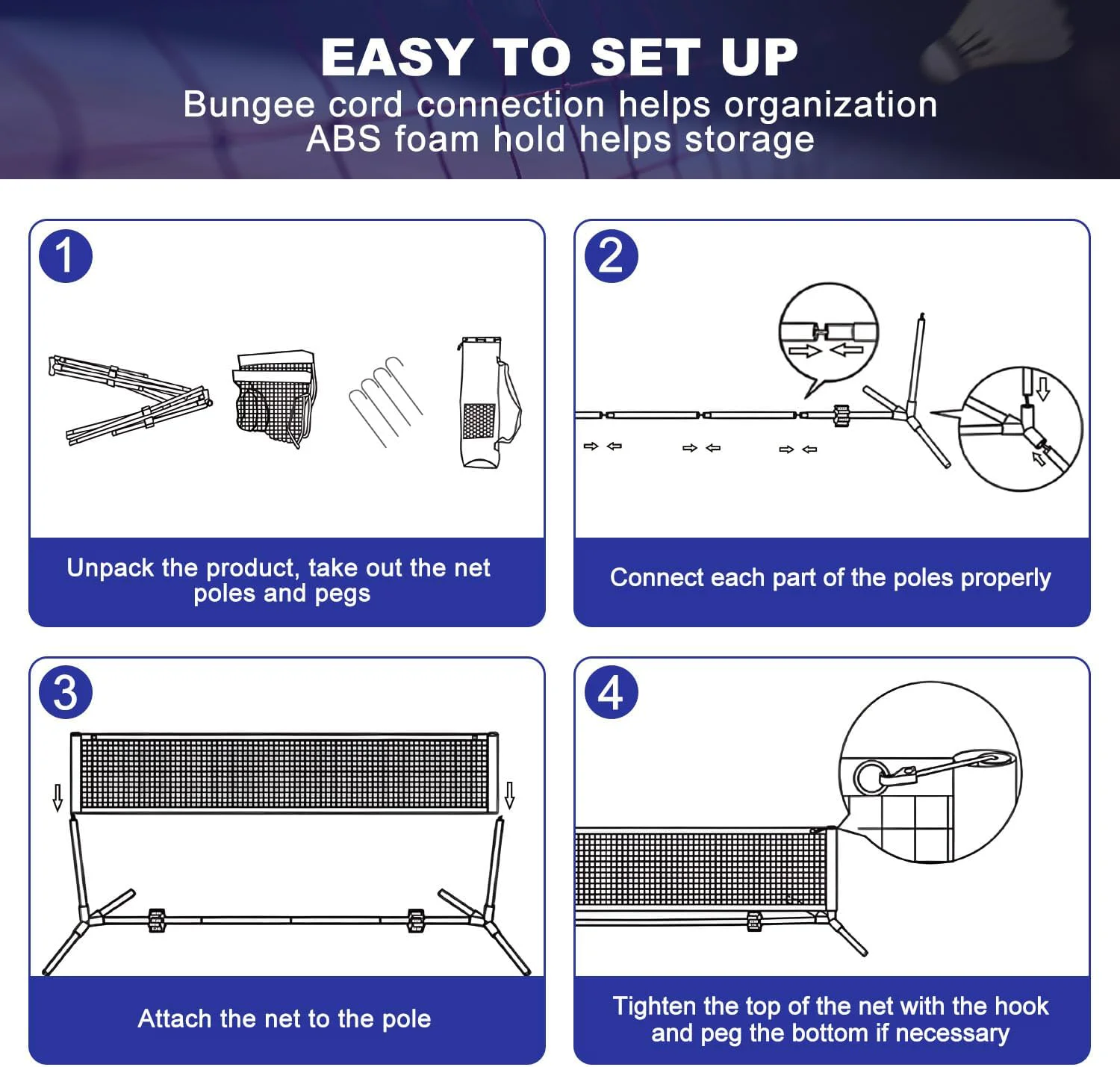 Red Deportiva Multifuncional d - Badminton Netting reseña y precio