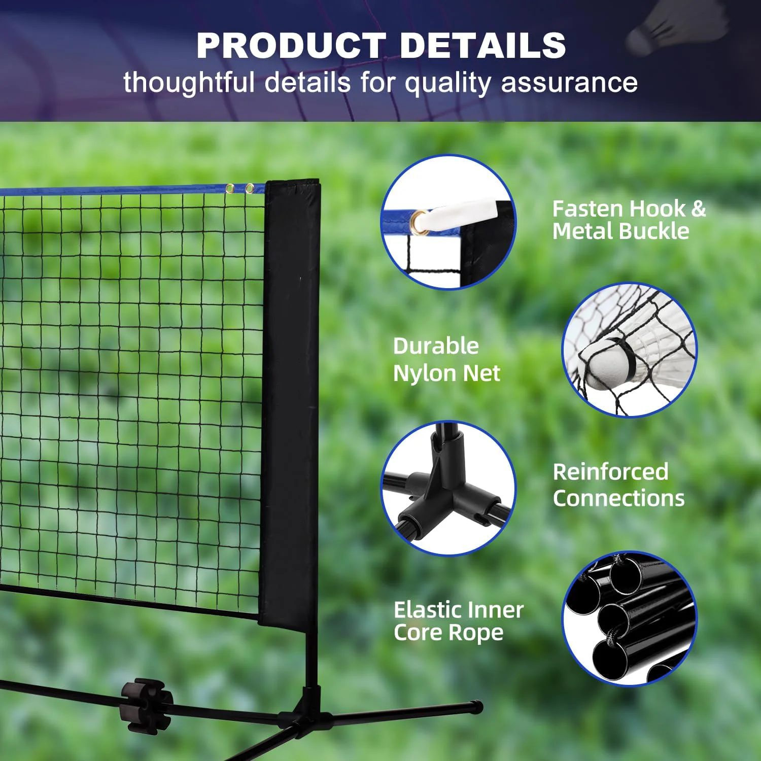 Red Deportiva Multifuncional d - Badminton Netting reseña y precio