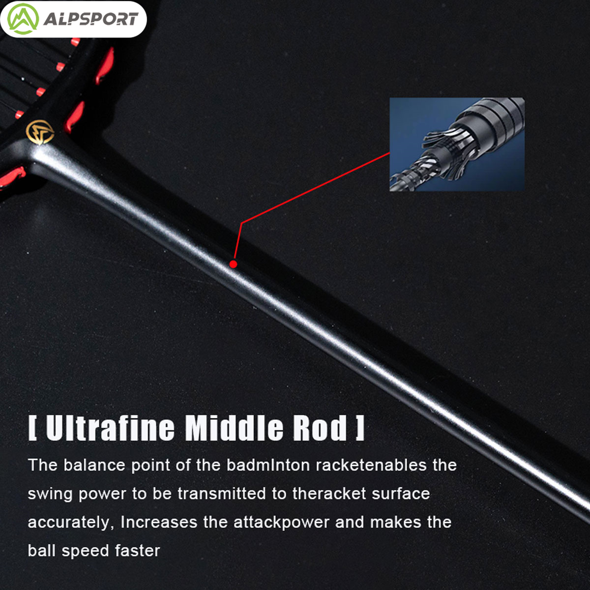 Alpsport MH-V5 5U 75g Ondulado - Badminton Event reseña y precio